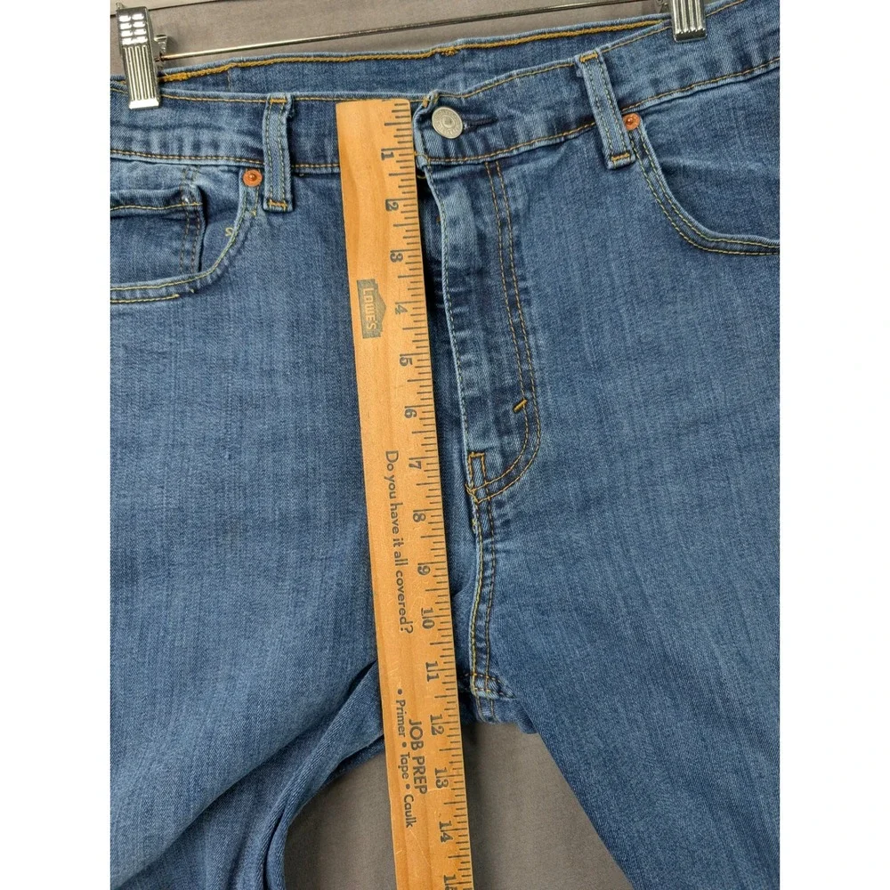 Levis 502 Regular Taper Jeans Blue Denim 36x30 Mens Stretch Pant